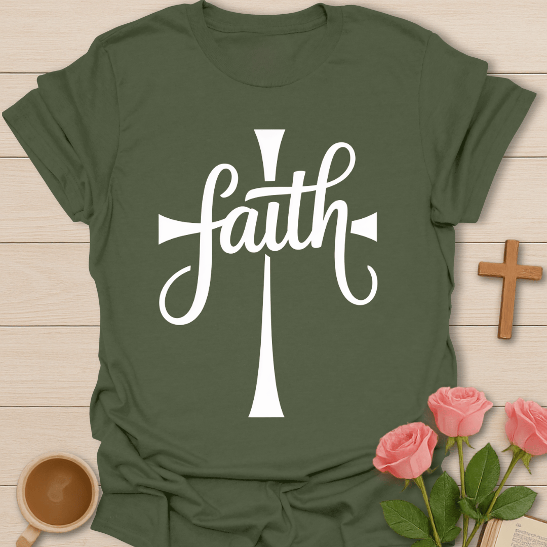 Faith Cross Christian T-Shirt T-Shirt