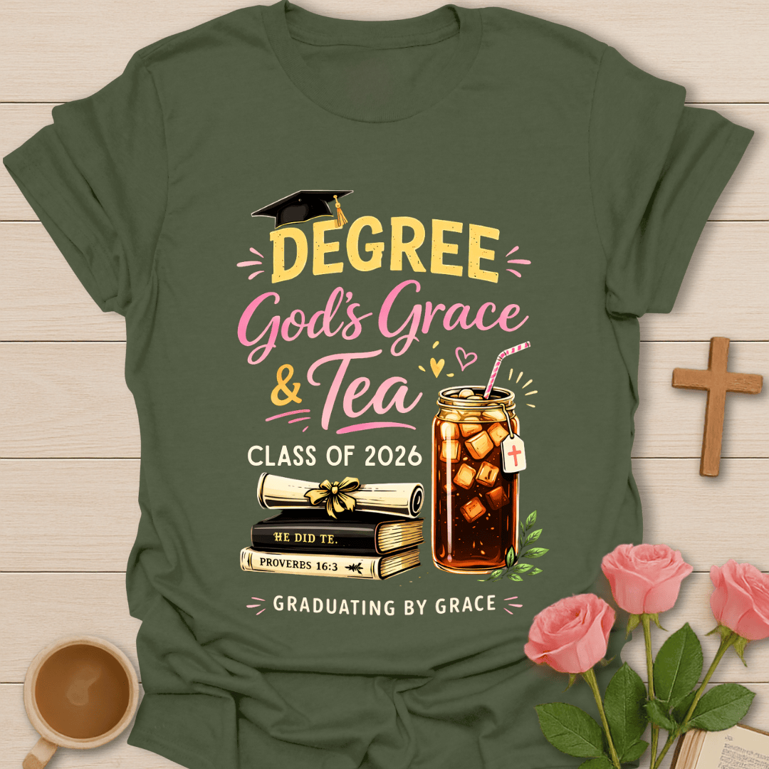 Graduating by Grace Tea 2026 T-Shirt T-Shirt