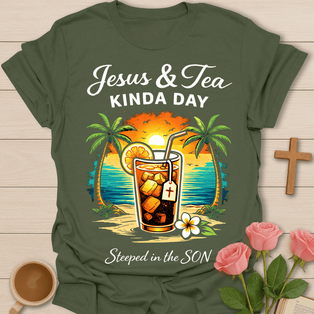 Jesus & Tea Beach T-Shirt T-Shirt