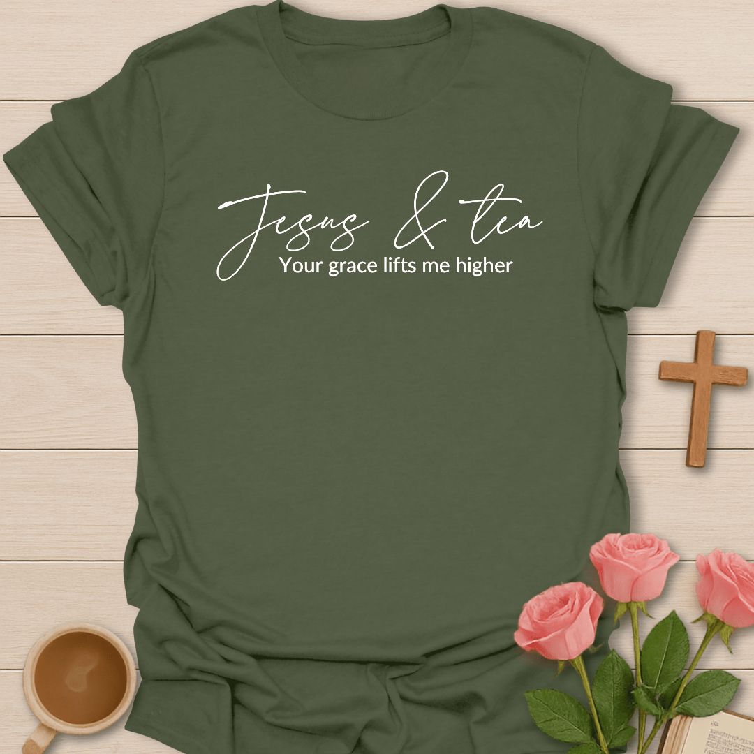 Jesus Grace Tea Christian T-Shirt T-Shirt