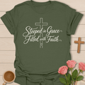 Steeped In Grace Faith T-Shirt KozzyCo Christian and tea lover design