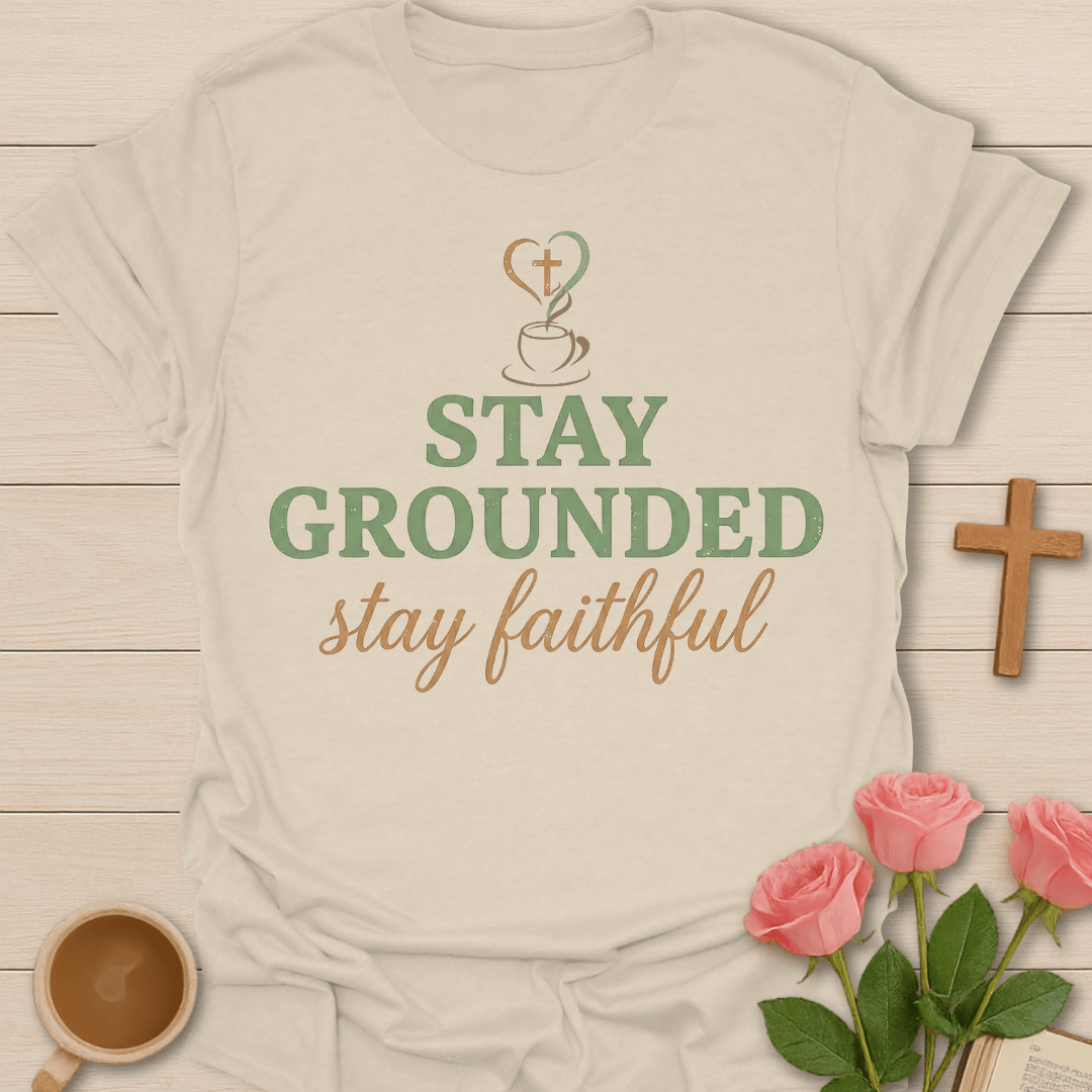 Stay Grounded Faithful Tea T-shirt T-Shirt