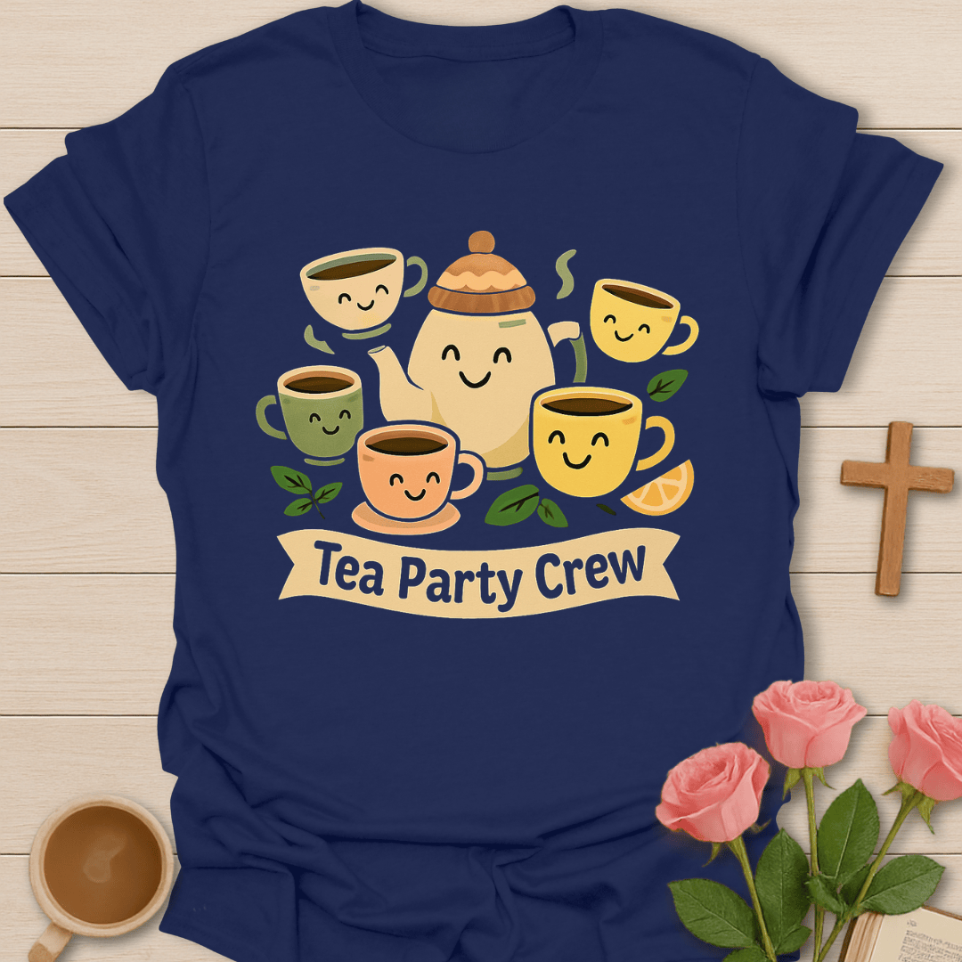 Tea Party Crew Cute Tea T-Shirt T-Shirt