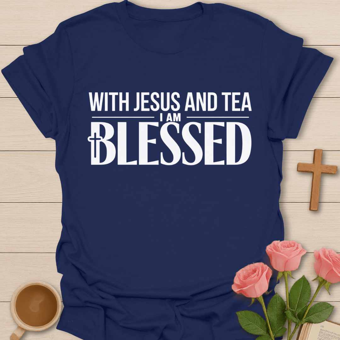 Blessed in Christ Tea T-Shirt T-Shirt