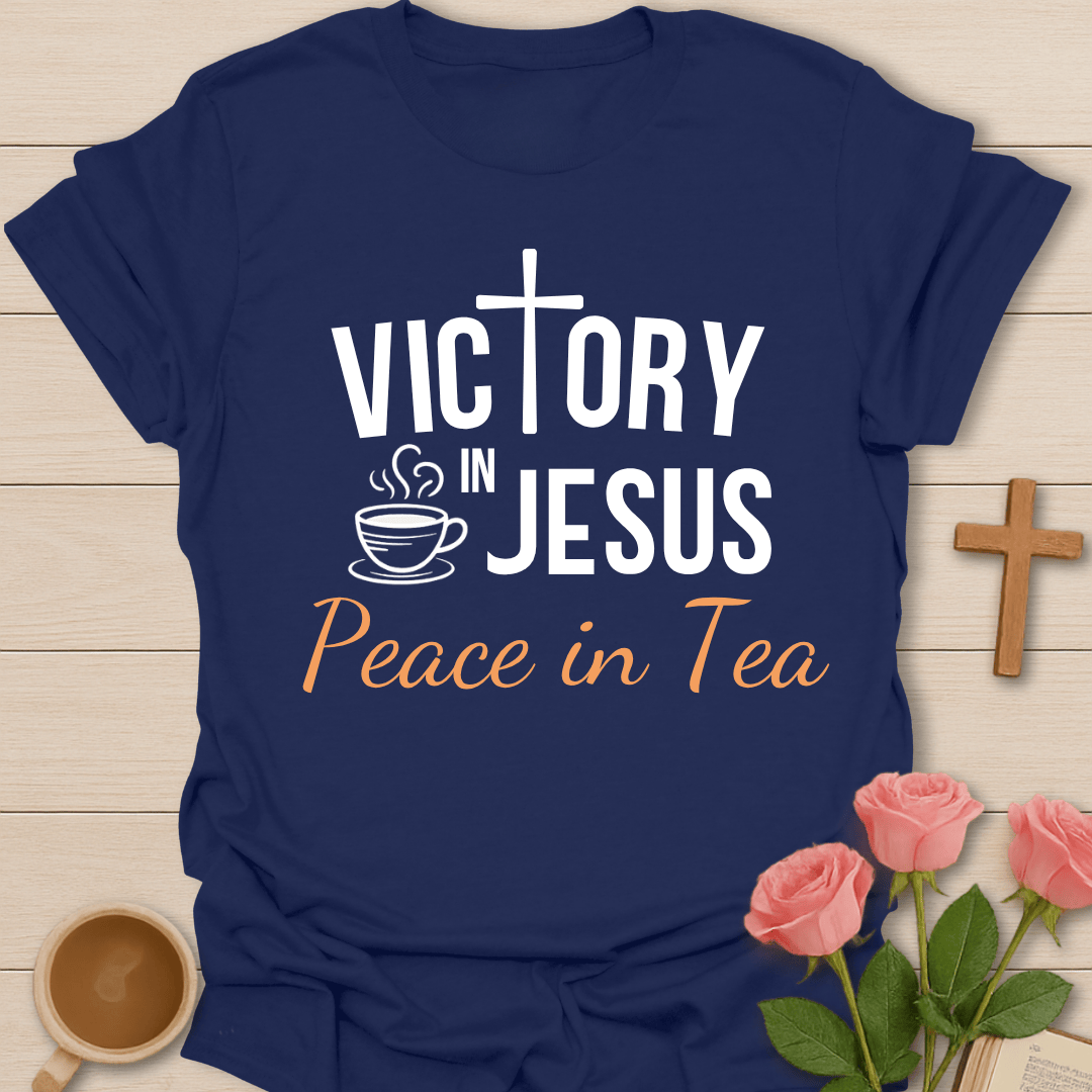 Jesus Victory Peace Tea T-Shirt T-Shirt