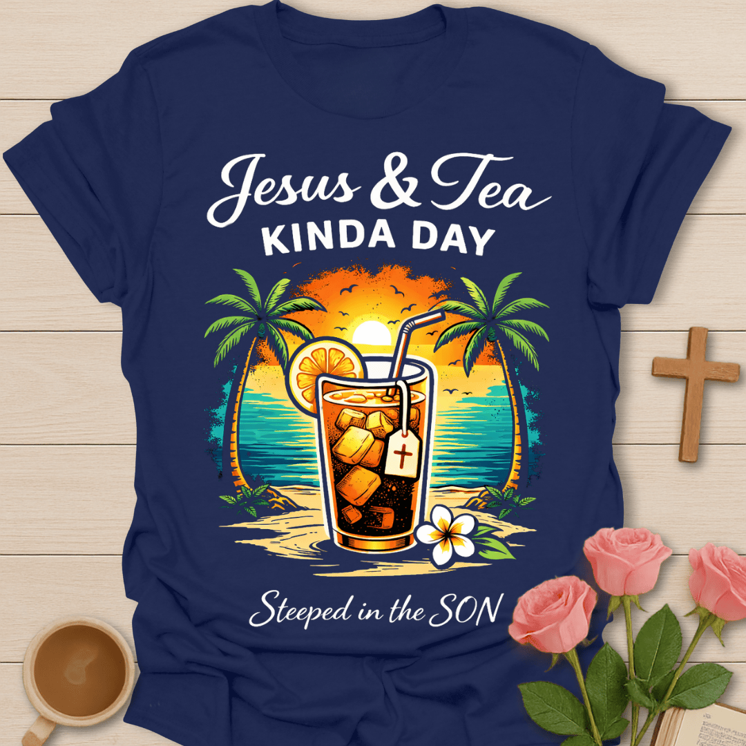 Jesus & Tea Beach T-Shirt T-Shirt