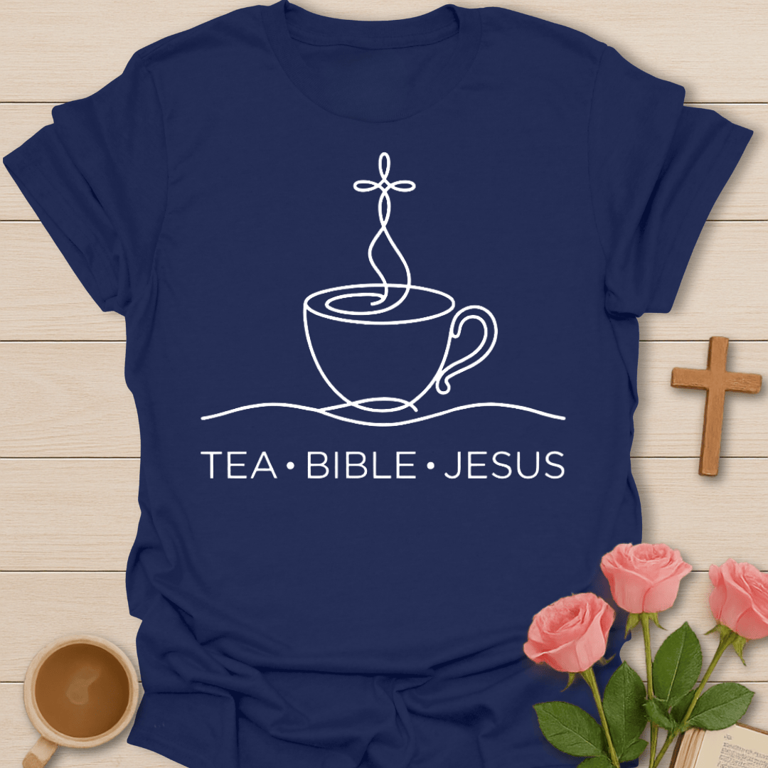 Tea Bible Jesus Faith T-Shirt T-Shirt
