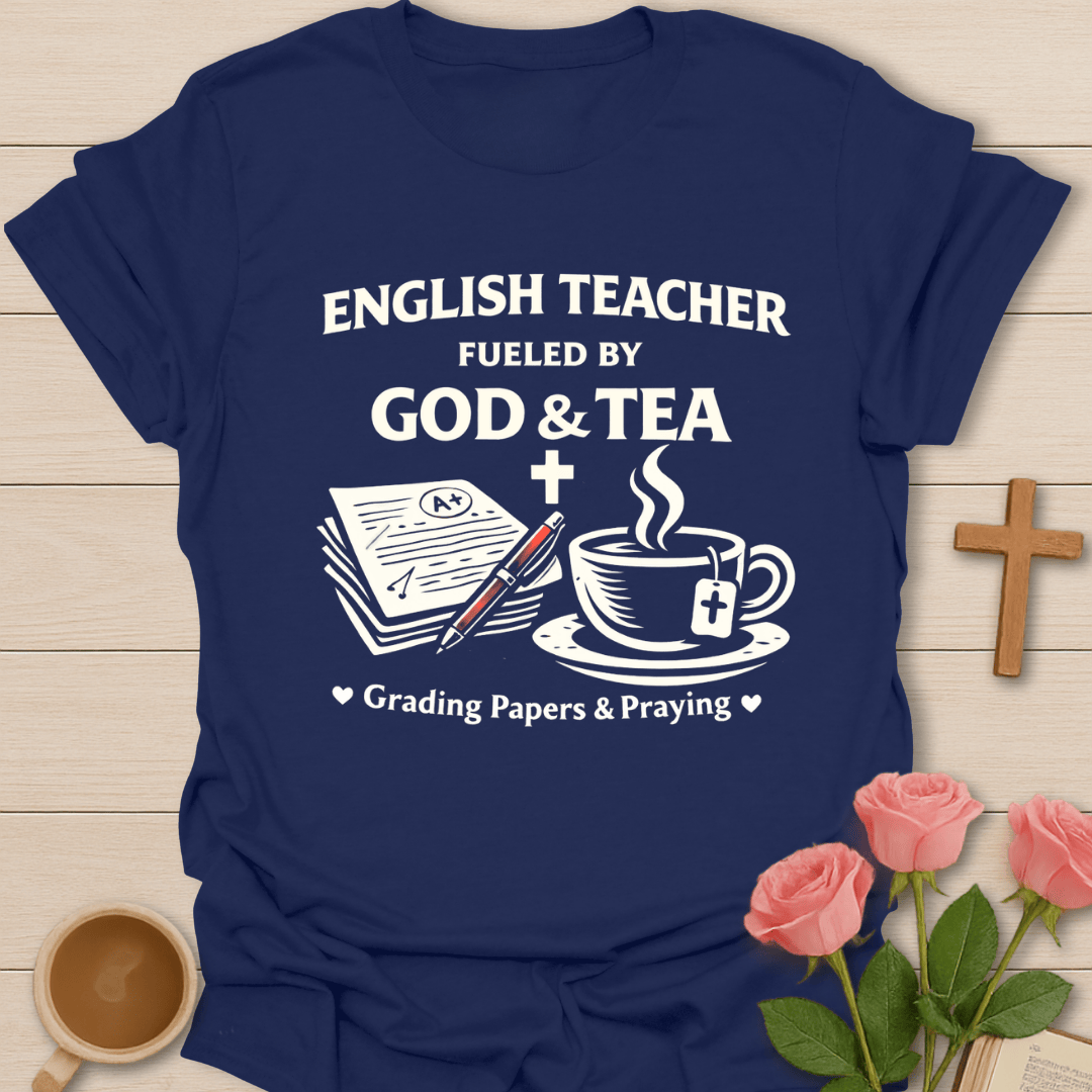 English Teacher Faith Tea T-Shirt T-Shirt