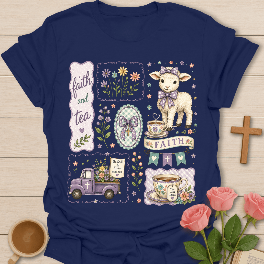 Faith and Tea Cottagecore Shirt T-Shirt