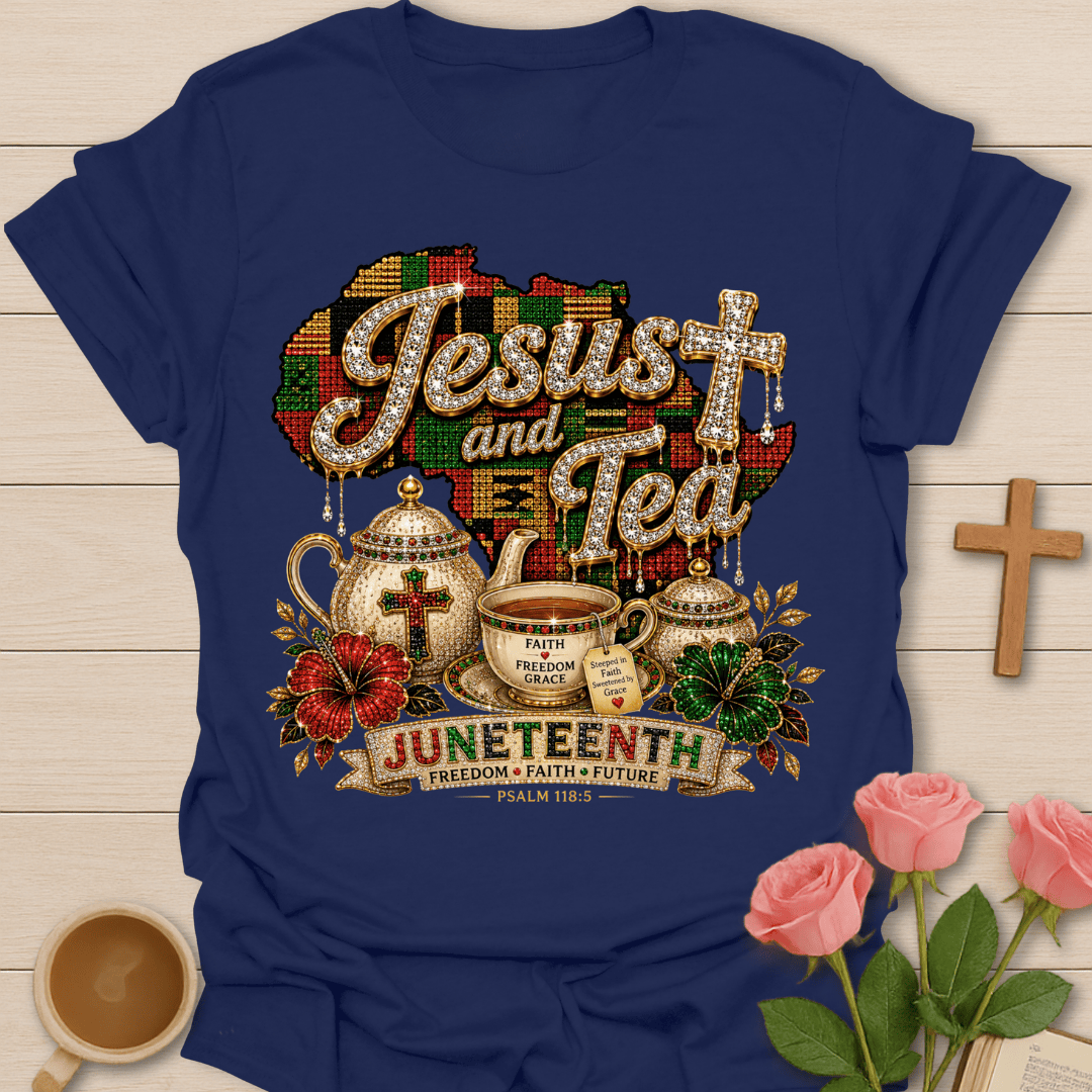 Juneteenth Jesus Tea T-Shirt T-Shirt