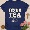 Jesus & Tea Fellowship T-Shirt KozzyCo Christian and tea lover design