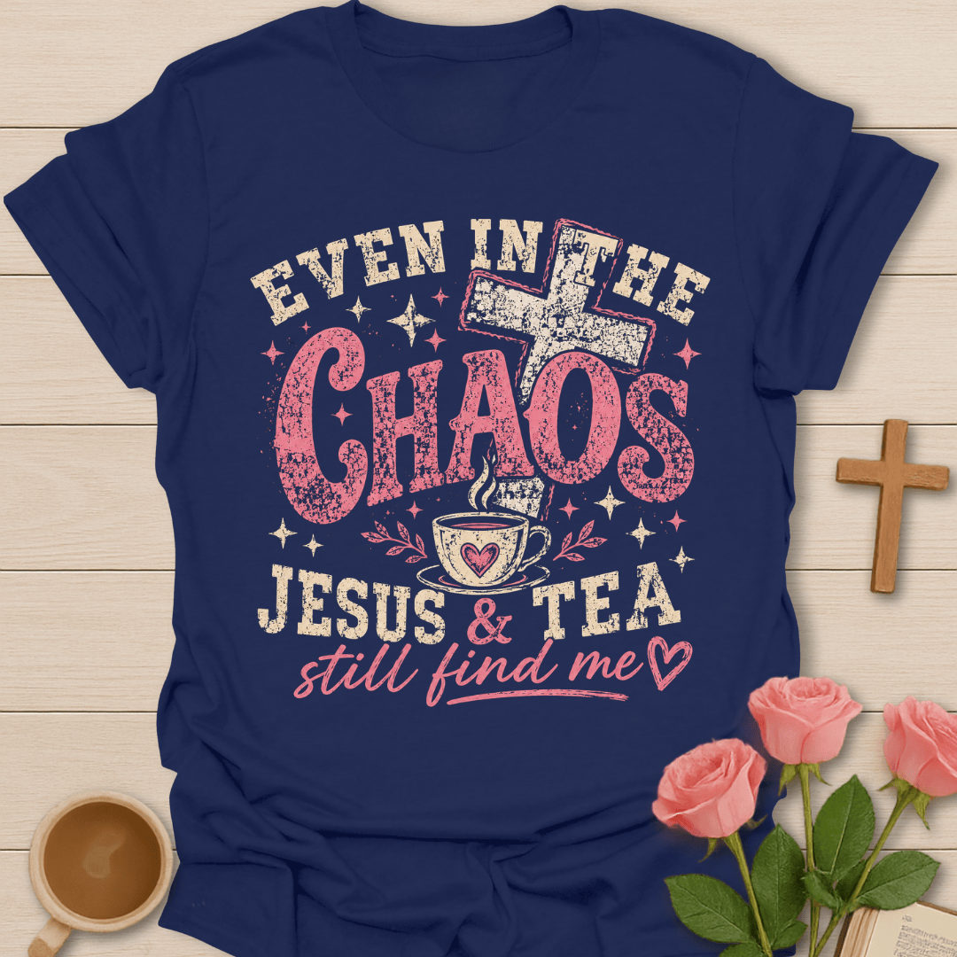 Jesus Finds Me Christian Tea T-Shirt KozzyCo Christian and tea lover design