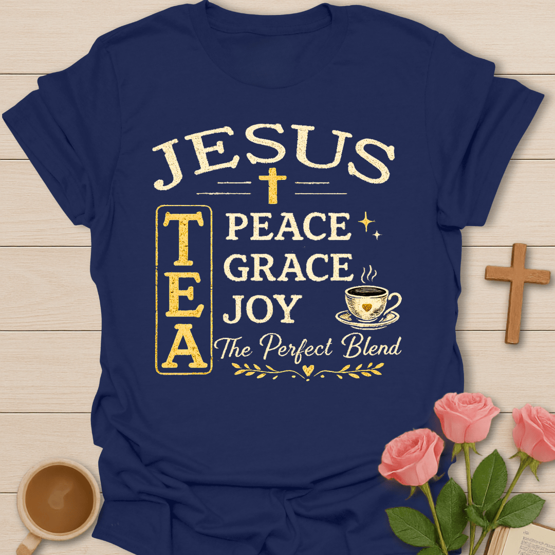 Jesus Tea Blend T-Shirt KozzyCo Christian and tea lover design