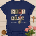 Jesus & Tea Periodic Table T-Shirt KozzyCo Christian and tea lover design