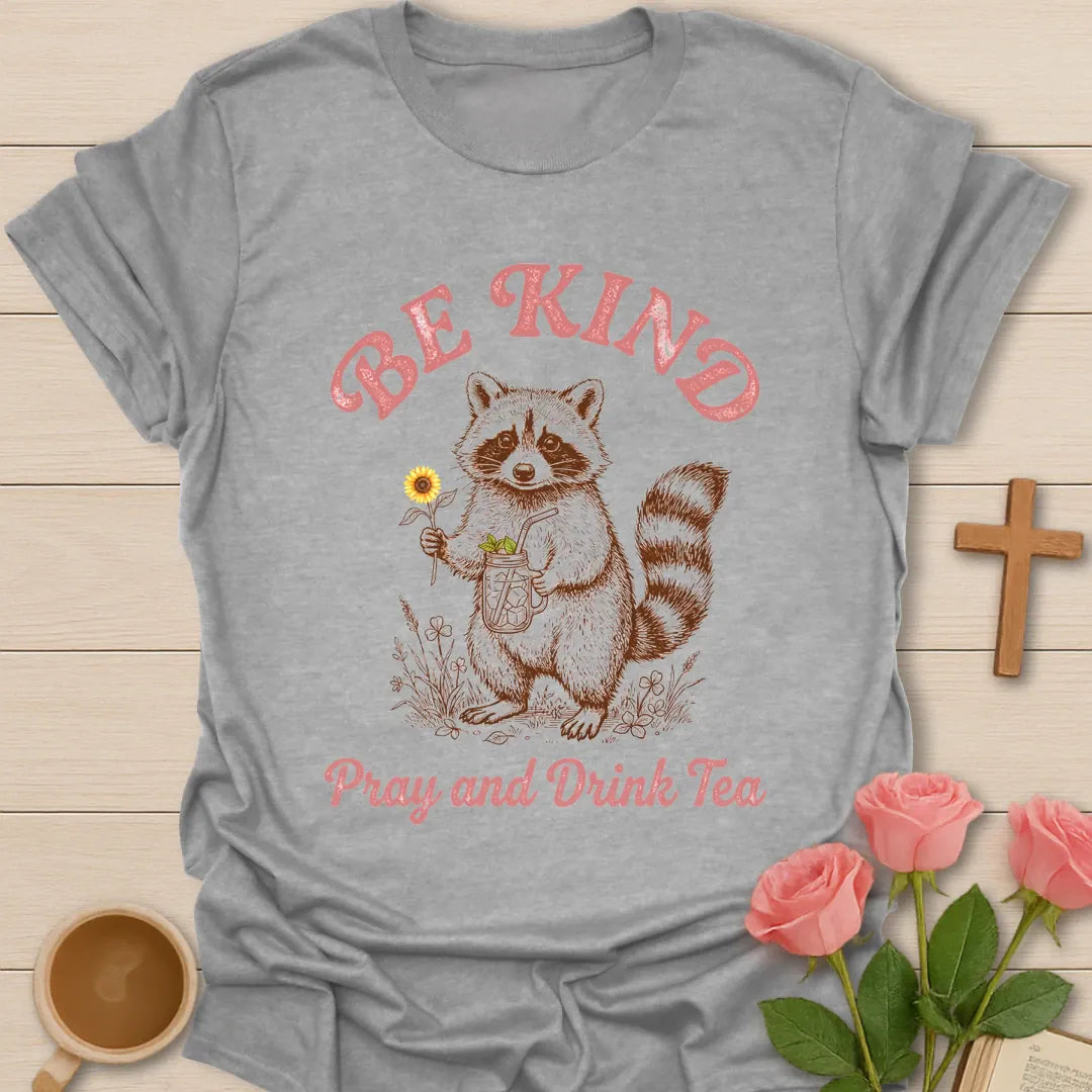 Not An Option Christian t-shirt with faith-inspired tea lettering design - Sport Grey