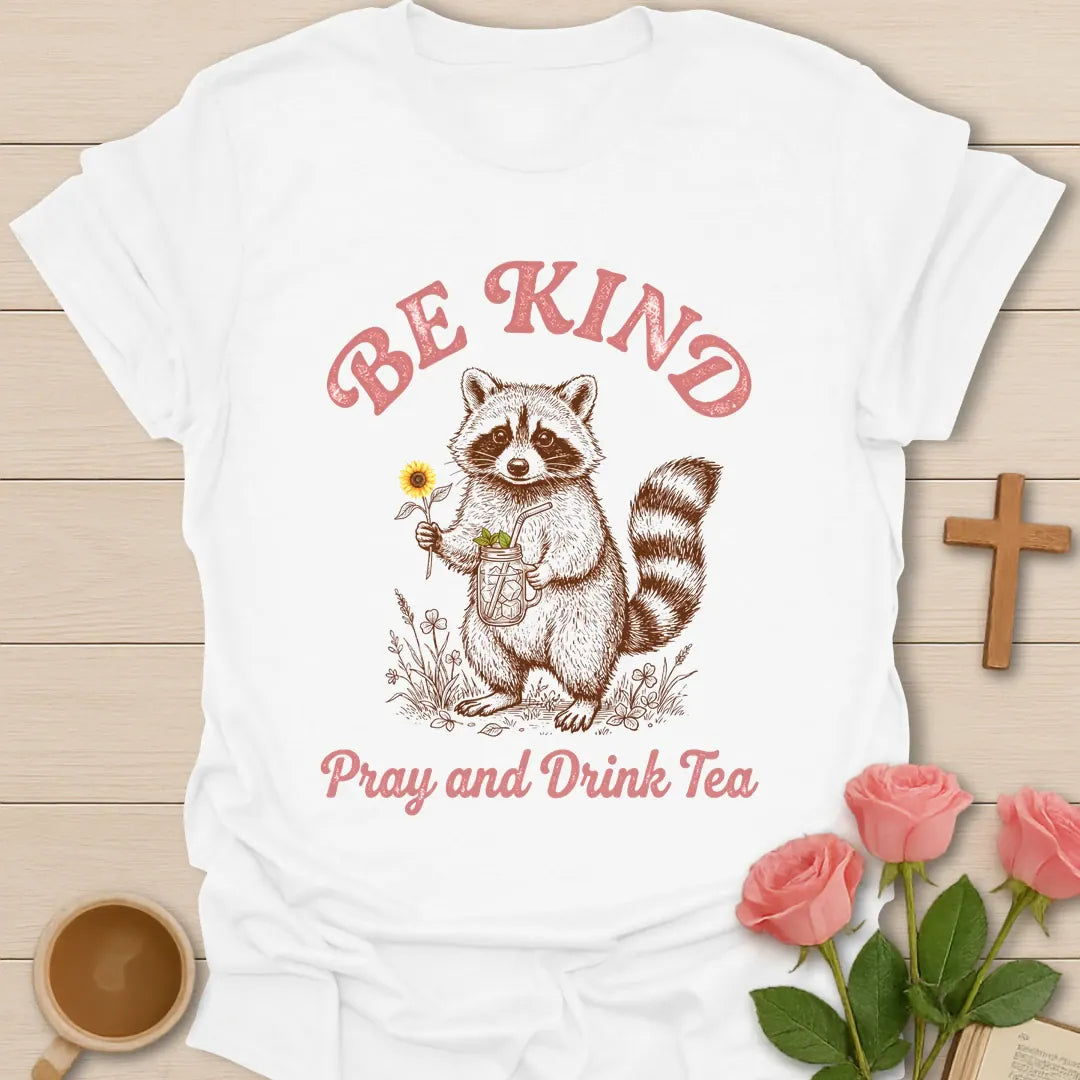Not An Option Christian t-shirt with faith-inspired tea lettering design - White