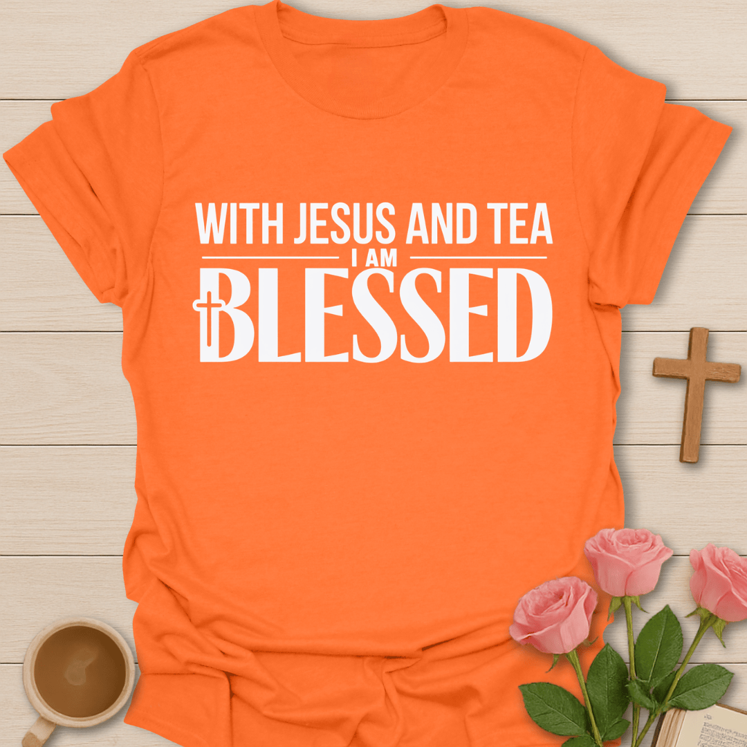 Blessed in Christ Tea T-Shirt T-Shirt