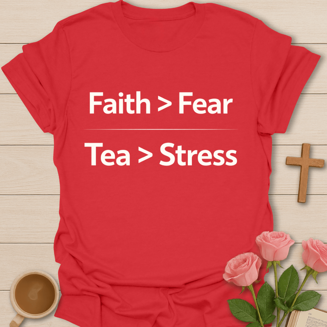 Faith Over Fear Tea T-Shirt T-Shirt