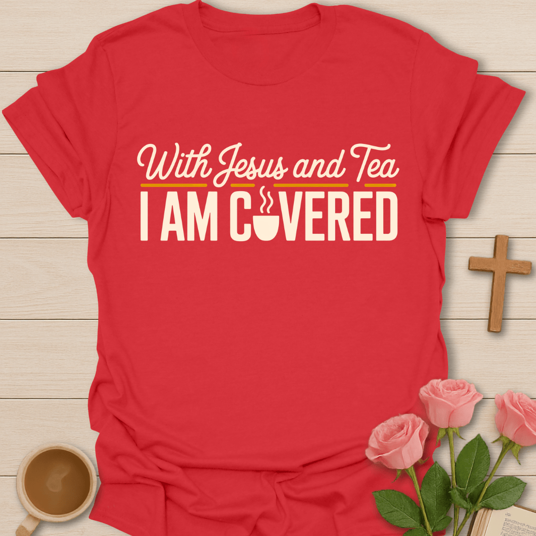 Covered in Faith Tea  T-Shirt T-Shirt