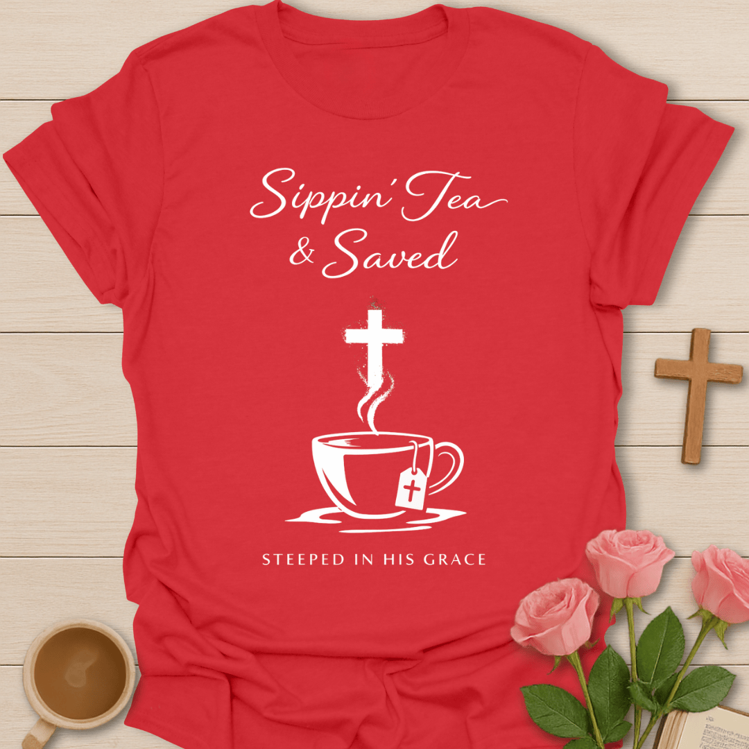 Sippin' Tea & Saved T-Shirt T-Shirt
