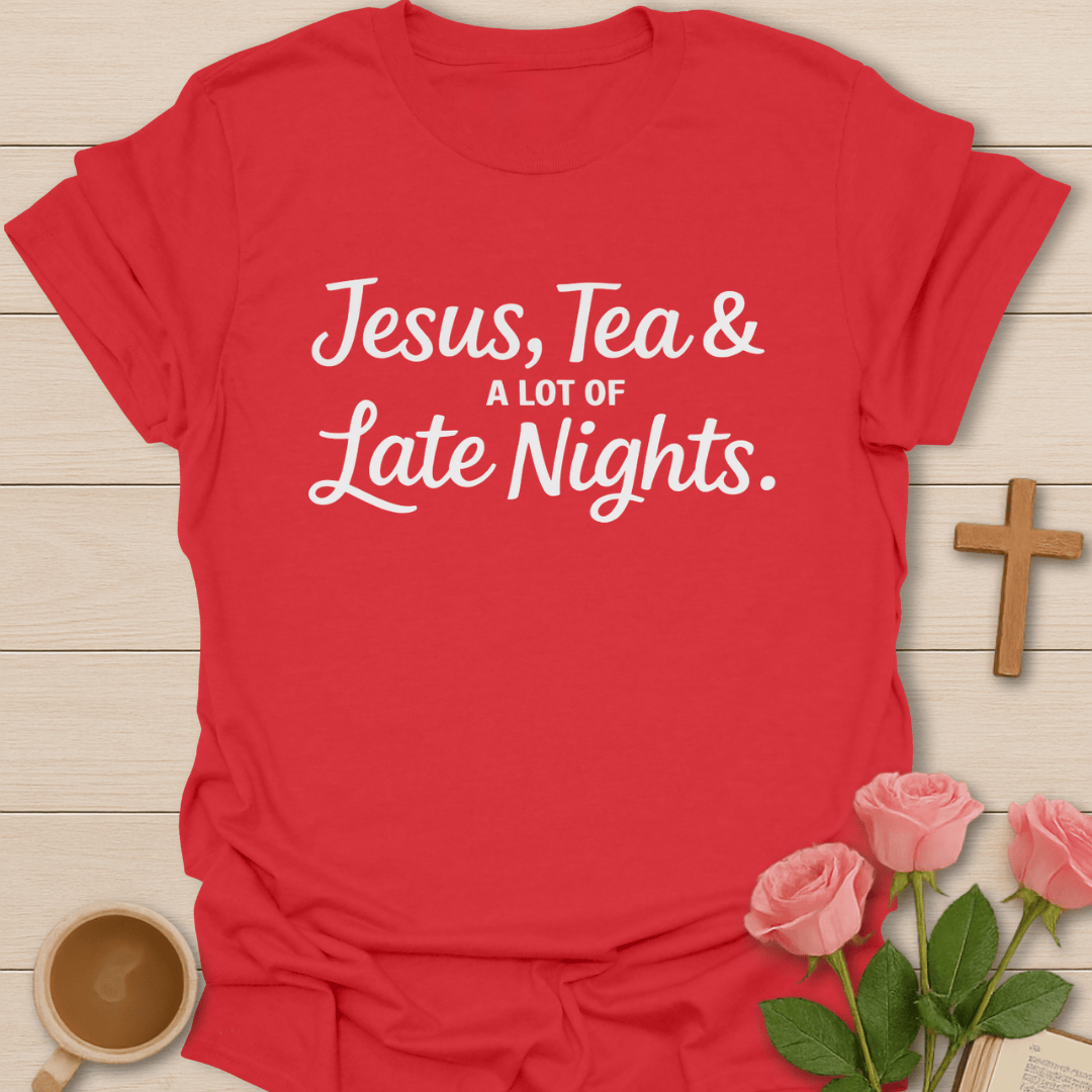 Jesus Tea Late Nights T-Shirt T-Shirt