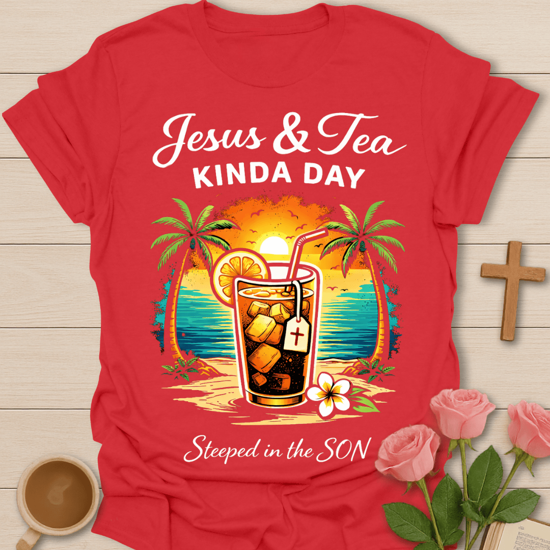 Jesus & Tea Beach T-Shirt T-Shirt