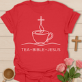 Tea Bible Jesus Faith T-Shirt T-Shirt