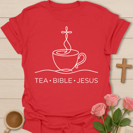 Tea Bible Jesus Faith T-Shirt T-Shirt