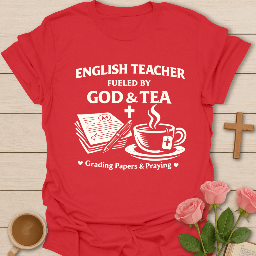 English Teacher Faith Tea T-Shirt T-Shirt