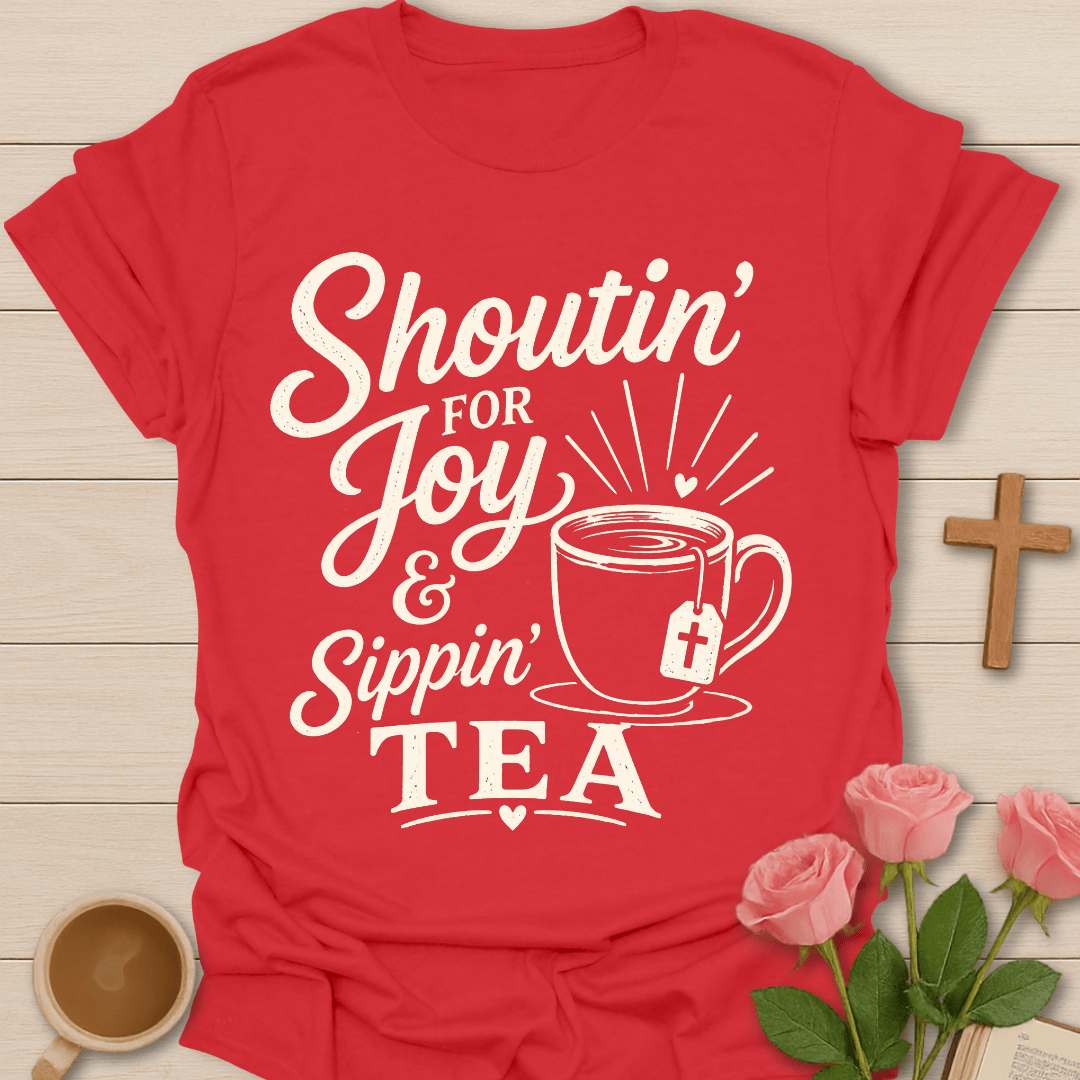 Joyful Sippin’ Christian Tea T-Shirt T-Shirt