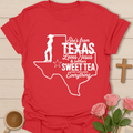 Texas Jesus Sweet Tea T-Shirt KozzyCo Christian and tea lover design
