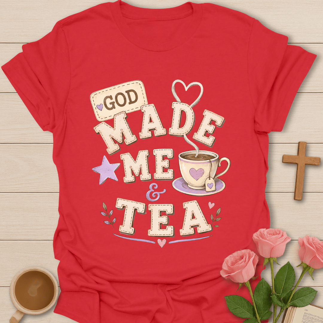 God Made Me & Tea KozzyCo Christian and tea lover design