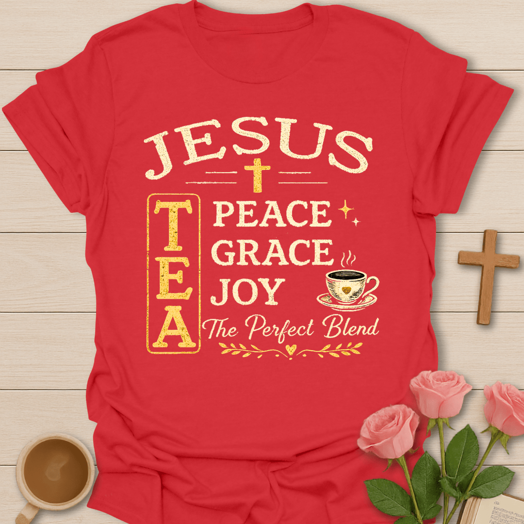Jesus Tea Blend T-Shirt KozzyCo Christian and tea lover design