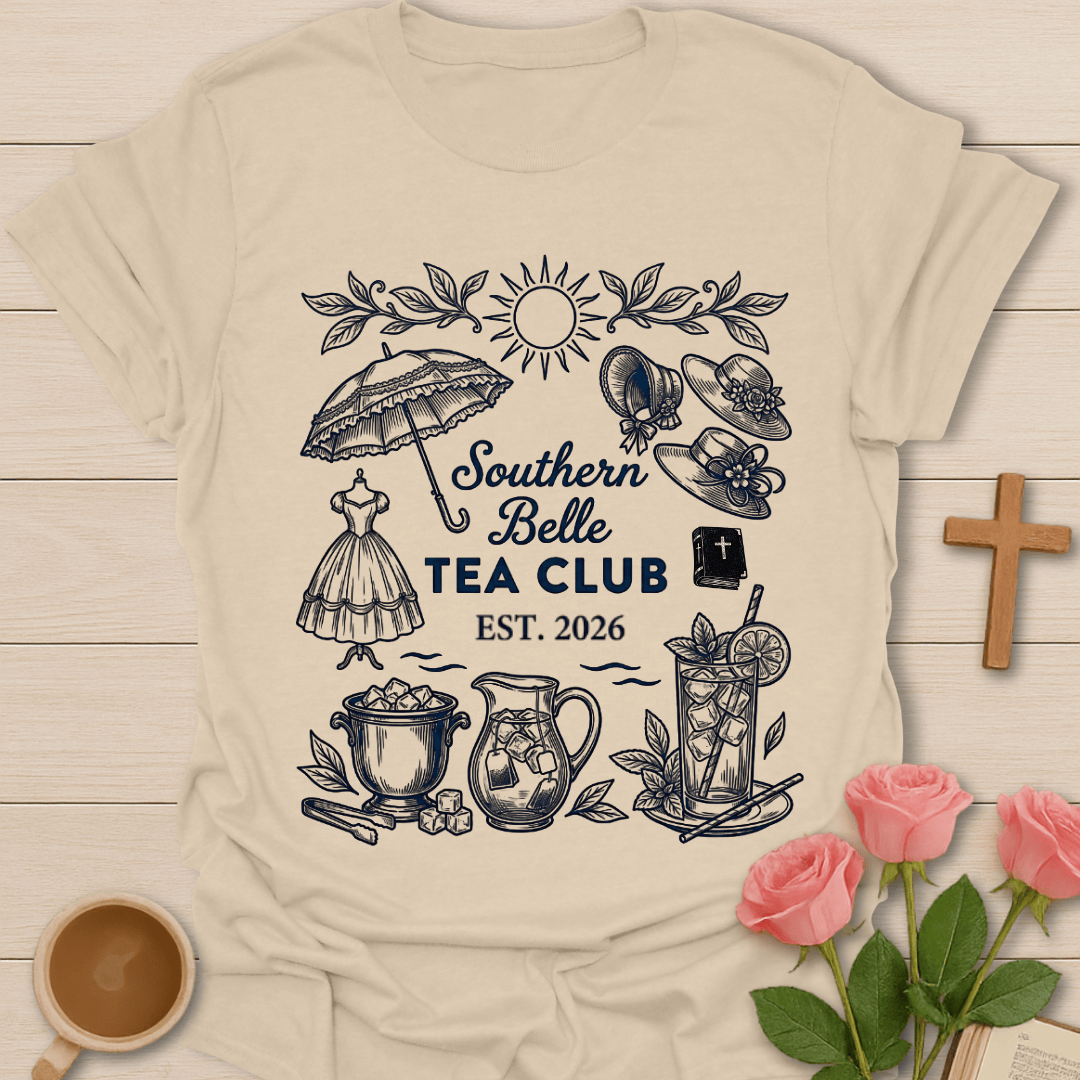 Southern Belle Tea Club T-Shirt T-Shirt