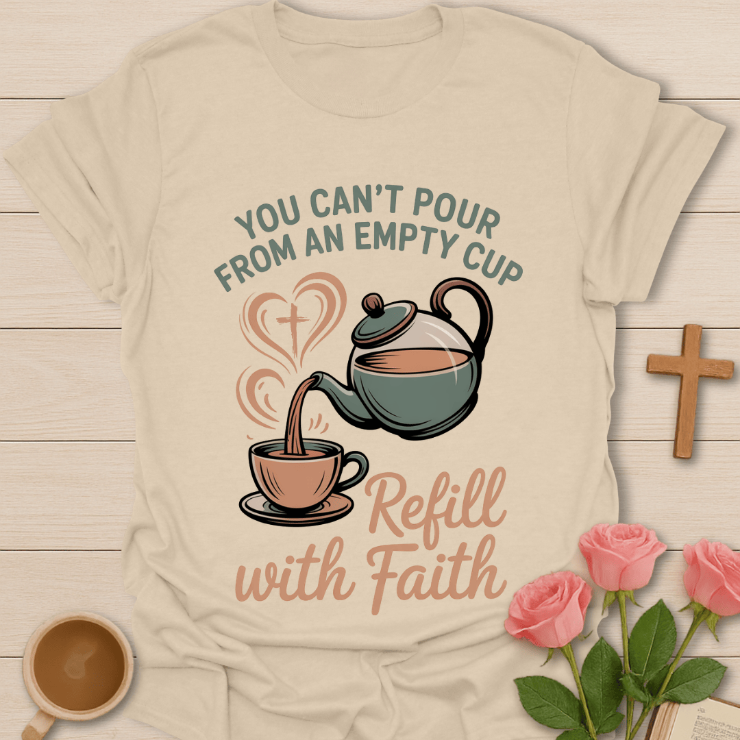 Refill with Faith Tea T-Shirt T-Shirt