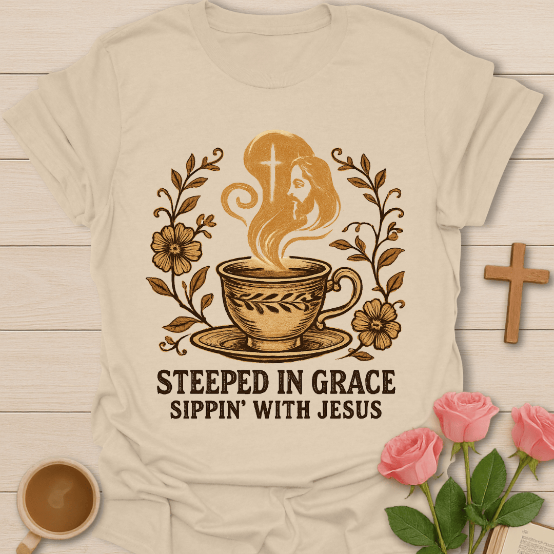 Sipping With Christ T-Shirt T-Shirt