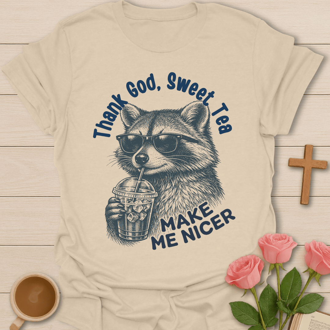 Sweet Tea Raccoon T-Shirt T-Shirt