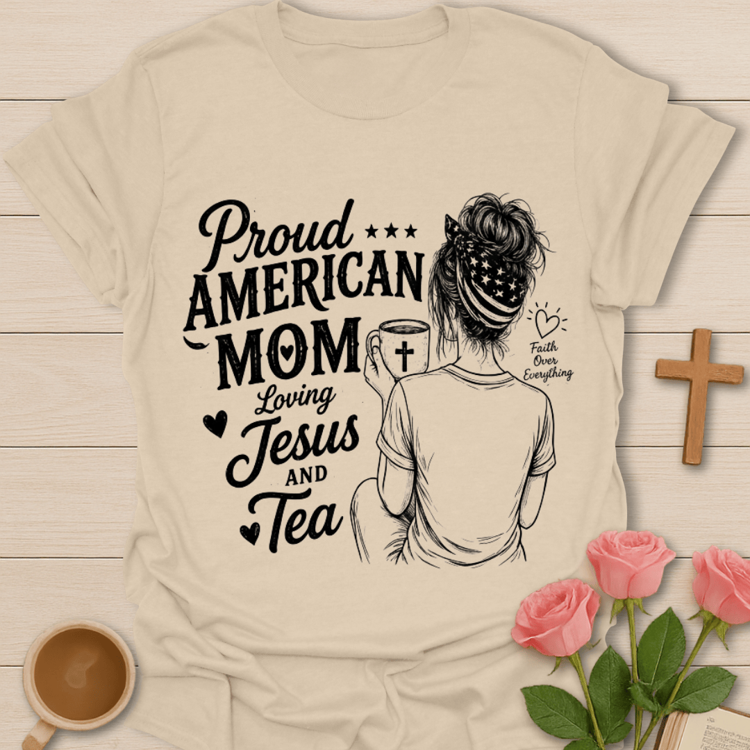 Proud American Mom T-Shirt T-Shirt