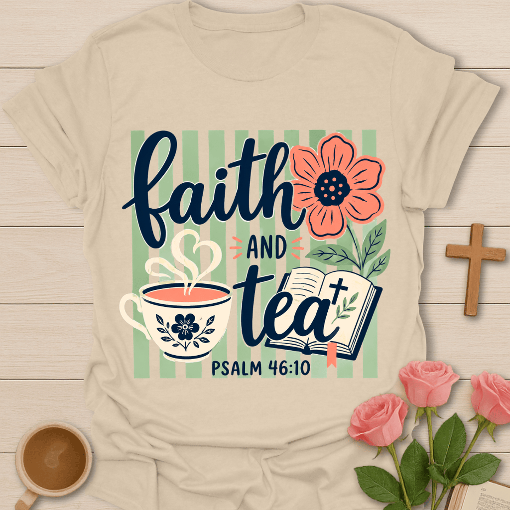 Faith And Tea Psalm T-Shirt T-Shirt