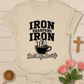 Iron Sharpens Tea Lover T-Shirt KozzyCo Christian and tea lover design