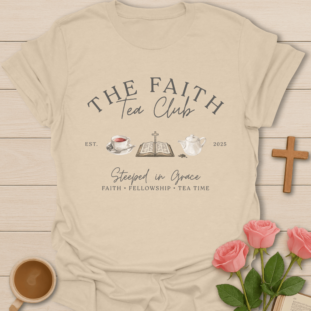 The Faith Tea Club KozzyCo Christian and tea lover design