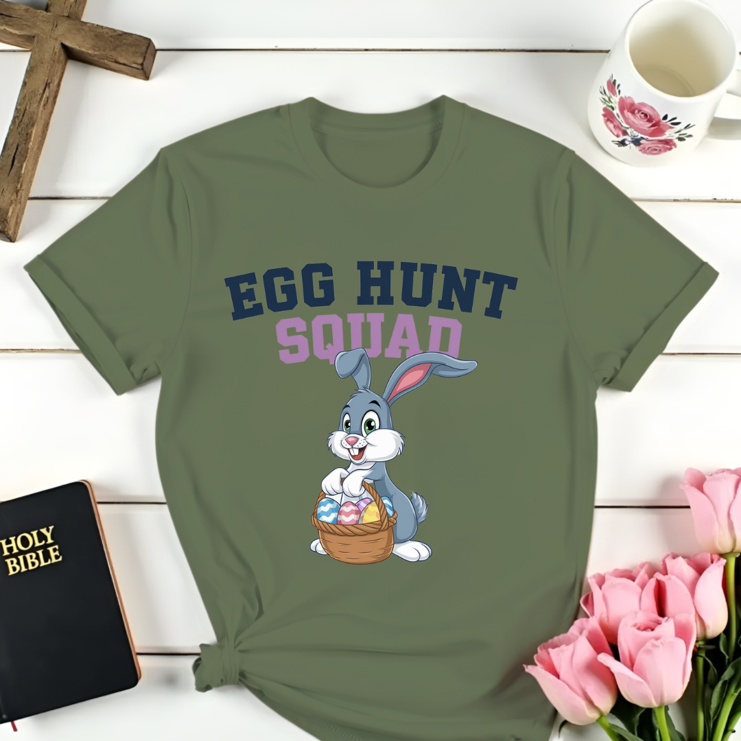 Bunny Egg Hunt Squad  T-Shirt