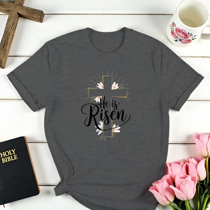 Risen Floral Cross T-Shirt