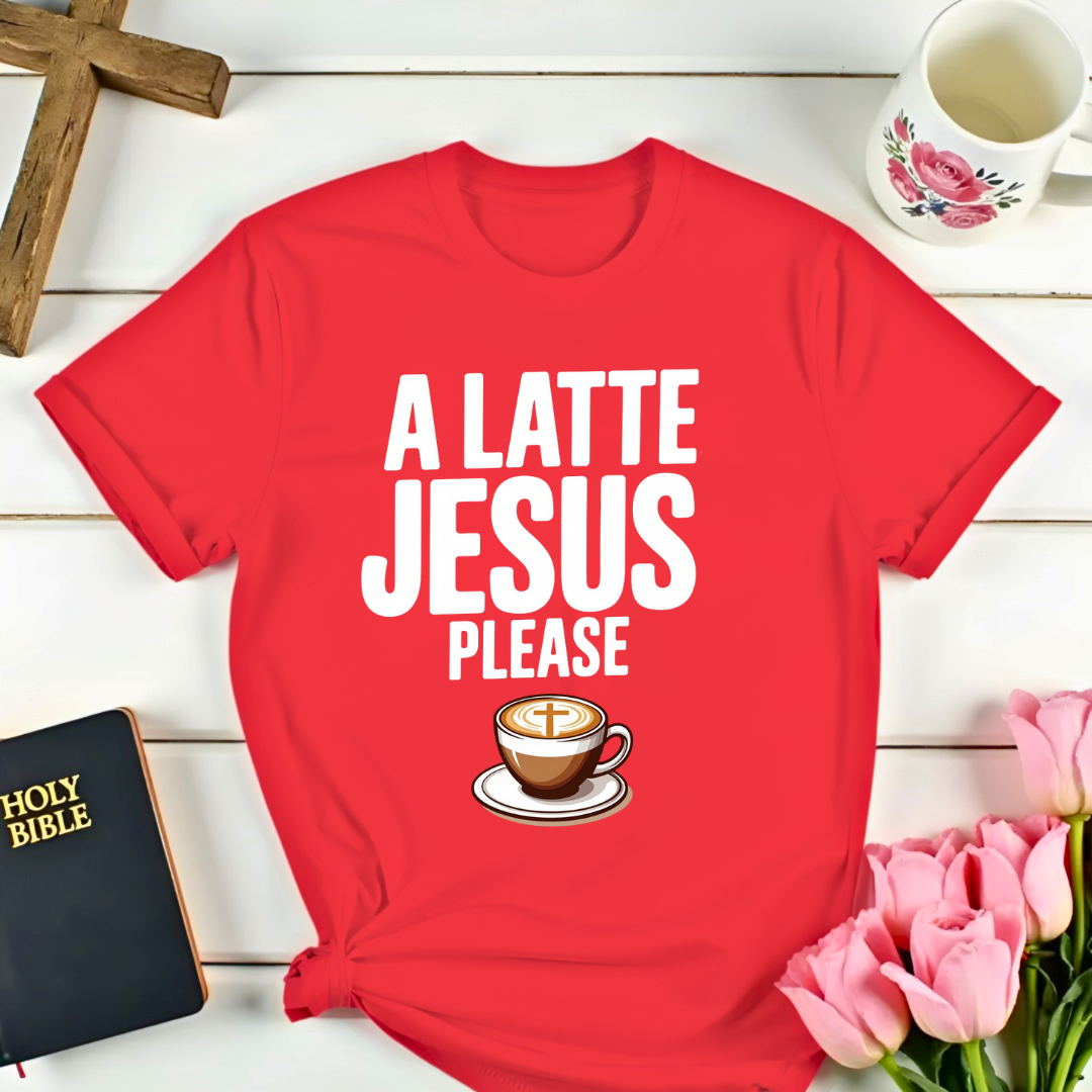 Latte Jesus Please T-Shirt