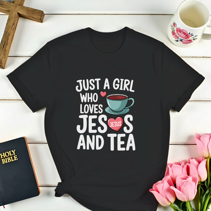 Girl Jesus And Tea T-Shirt