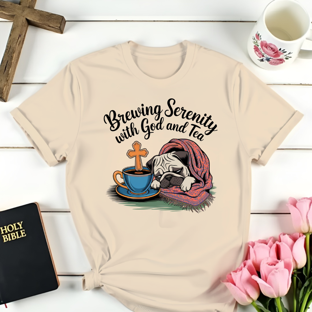 Brewing Serenity Pug T-Shirt