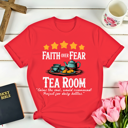 Faith Over Fear Five Stars Review T-Shirt