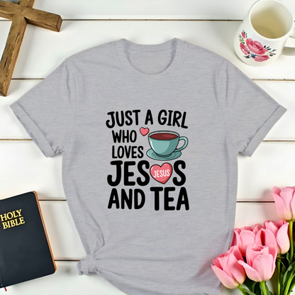 Girl Jesus And Tea T-Shirt