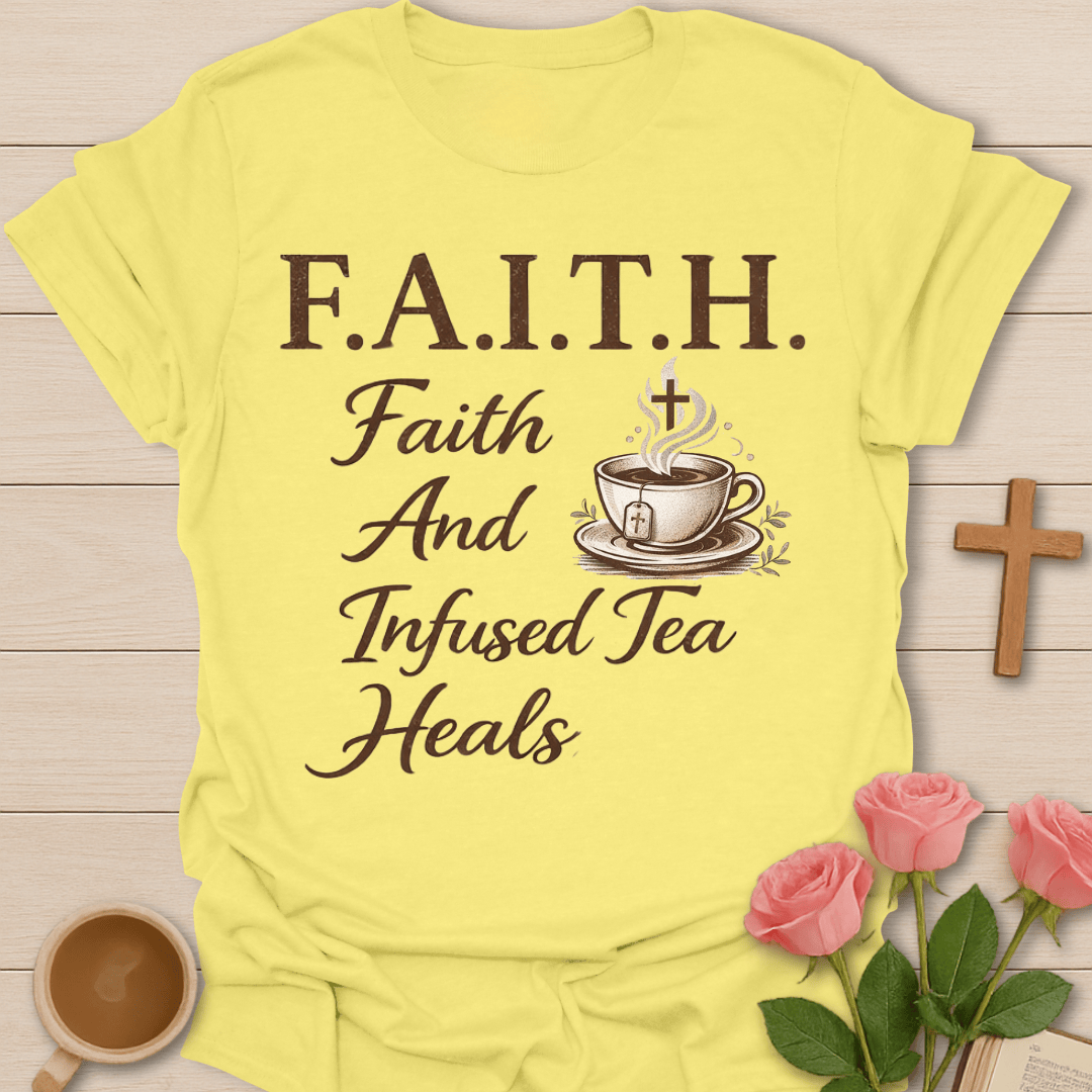 Faith Infused Tea Heals T-Shirt T-Shirt