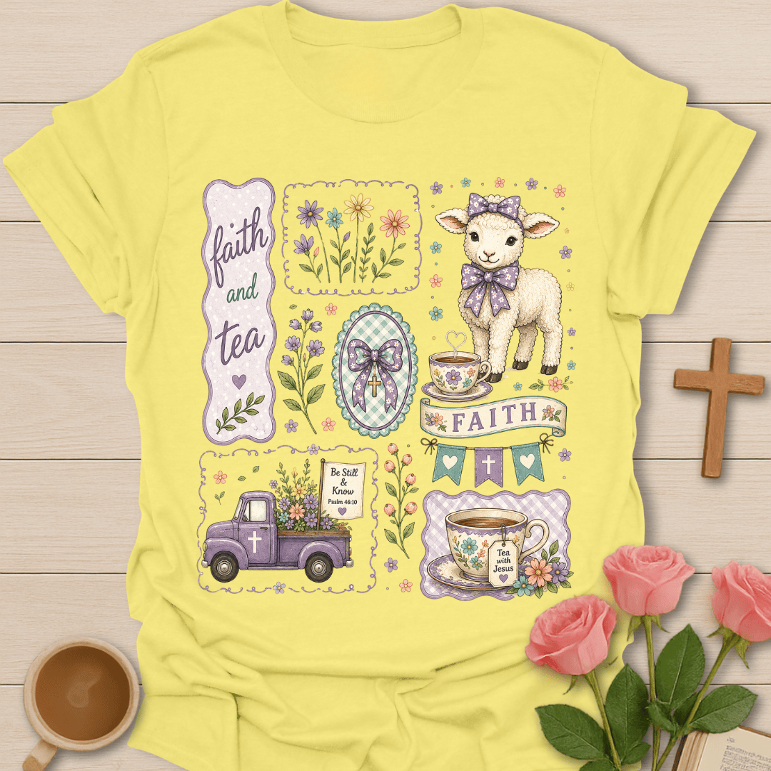 Faith and Tea Cottagecore Shirt T-Shirt